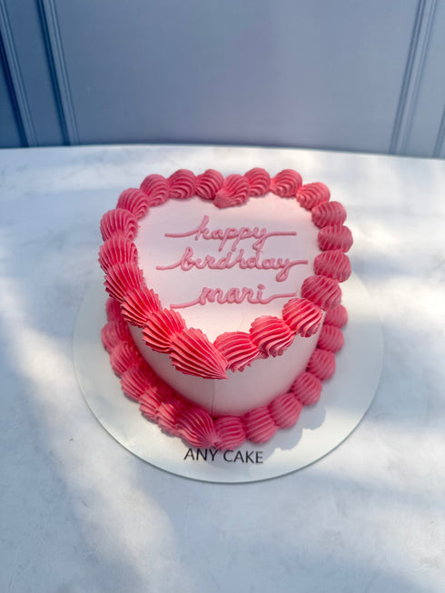 Vintage Cake Corazón